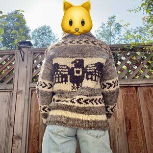 Vintage genuine Cowichan pullover sweater